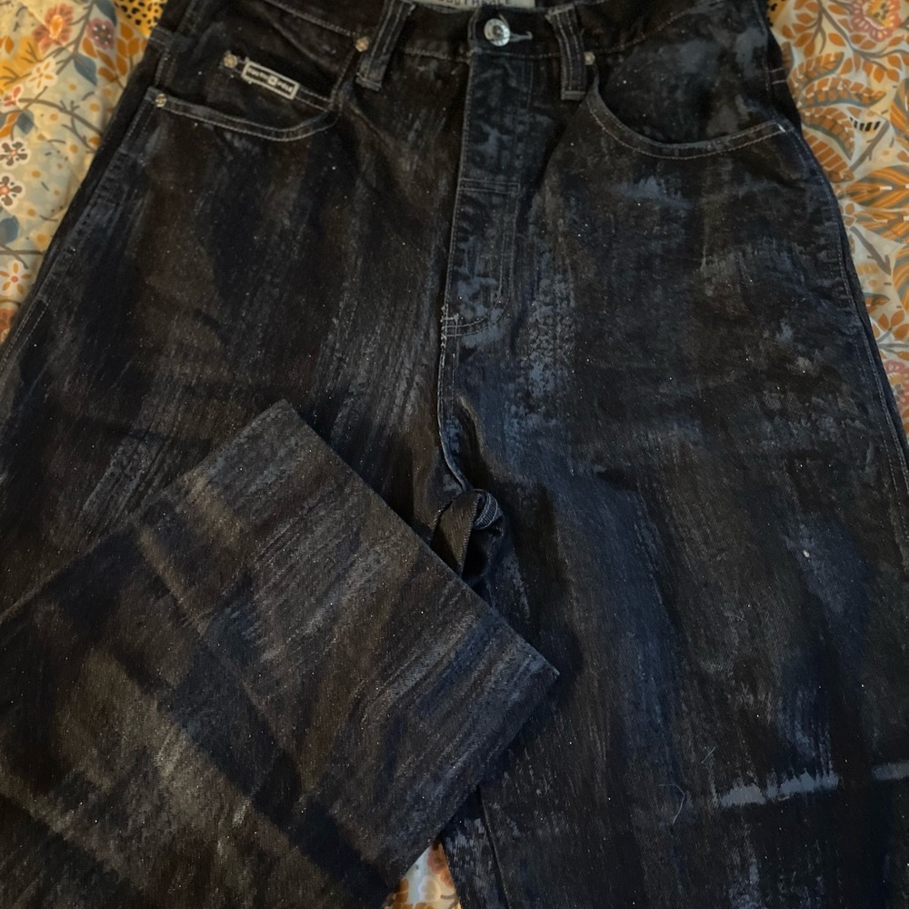 Men's Black Straight Jeans